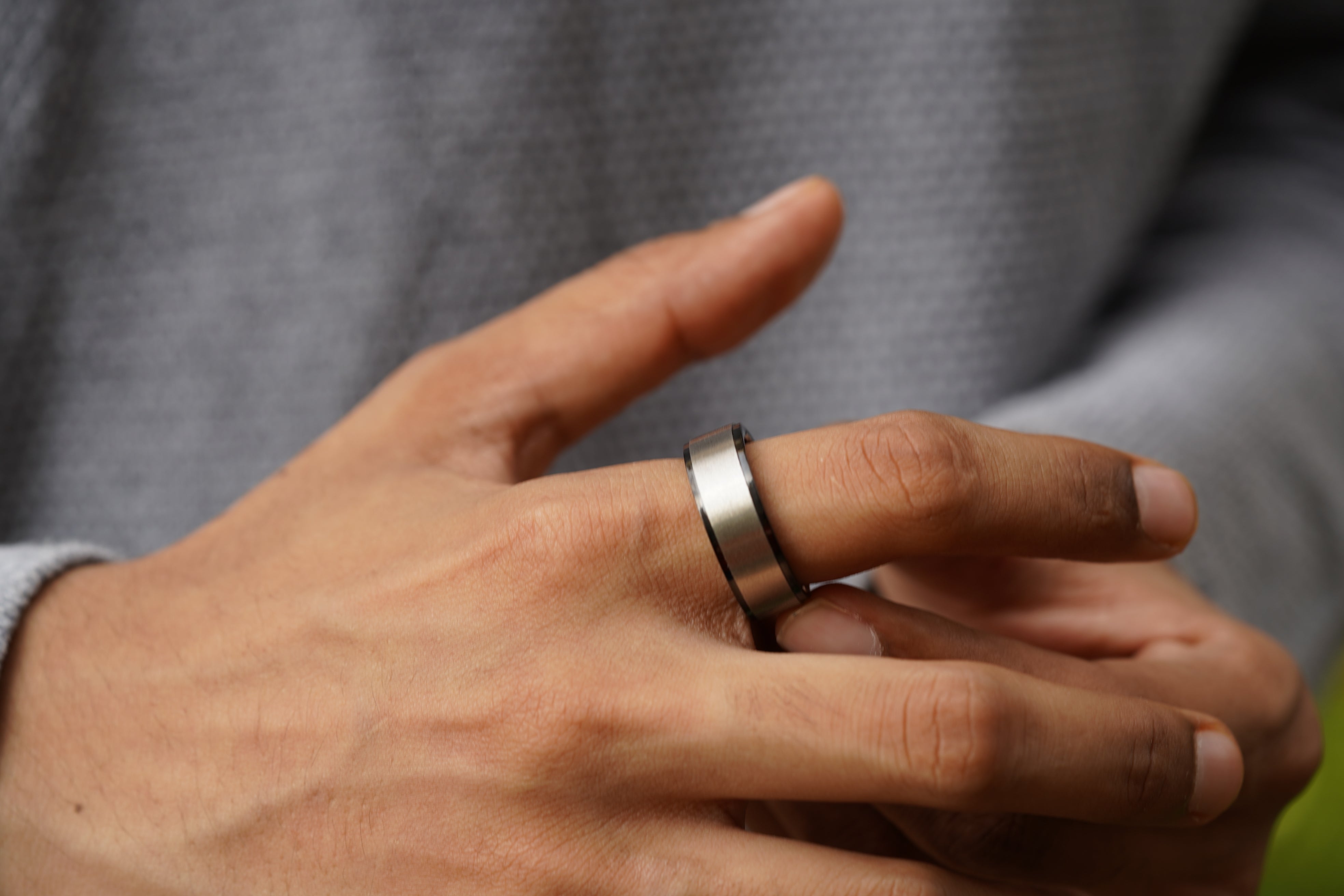Stainless Steel Silver Ring Secondary image