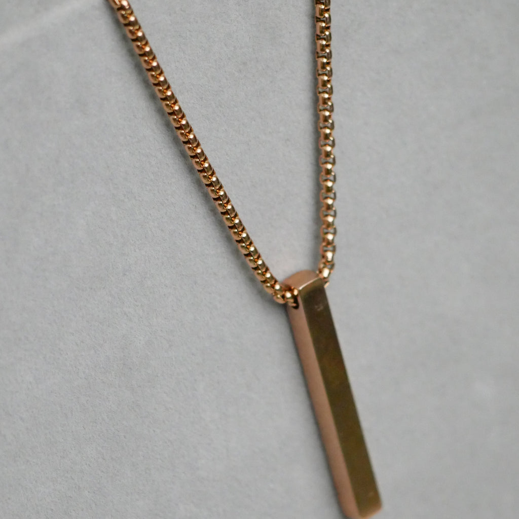 Classic Rose Gold Bar Chain