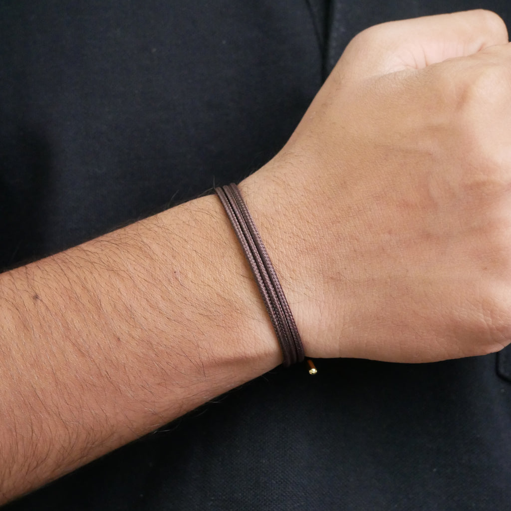 Dark Brown Halo Magnetic Wrap Bracelet