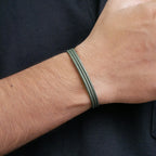 Olive Green Halo Magnetic Wrap Bracelet