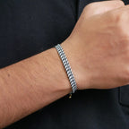 Black And White Halo Magnetic Wrap Bracelet