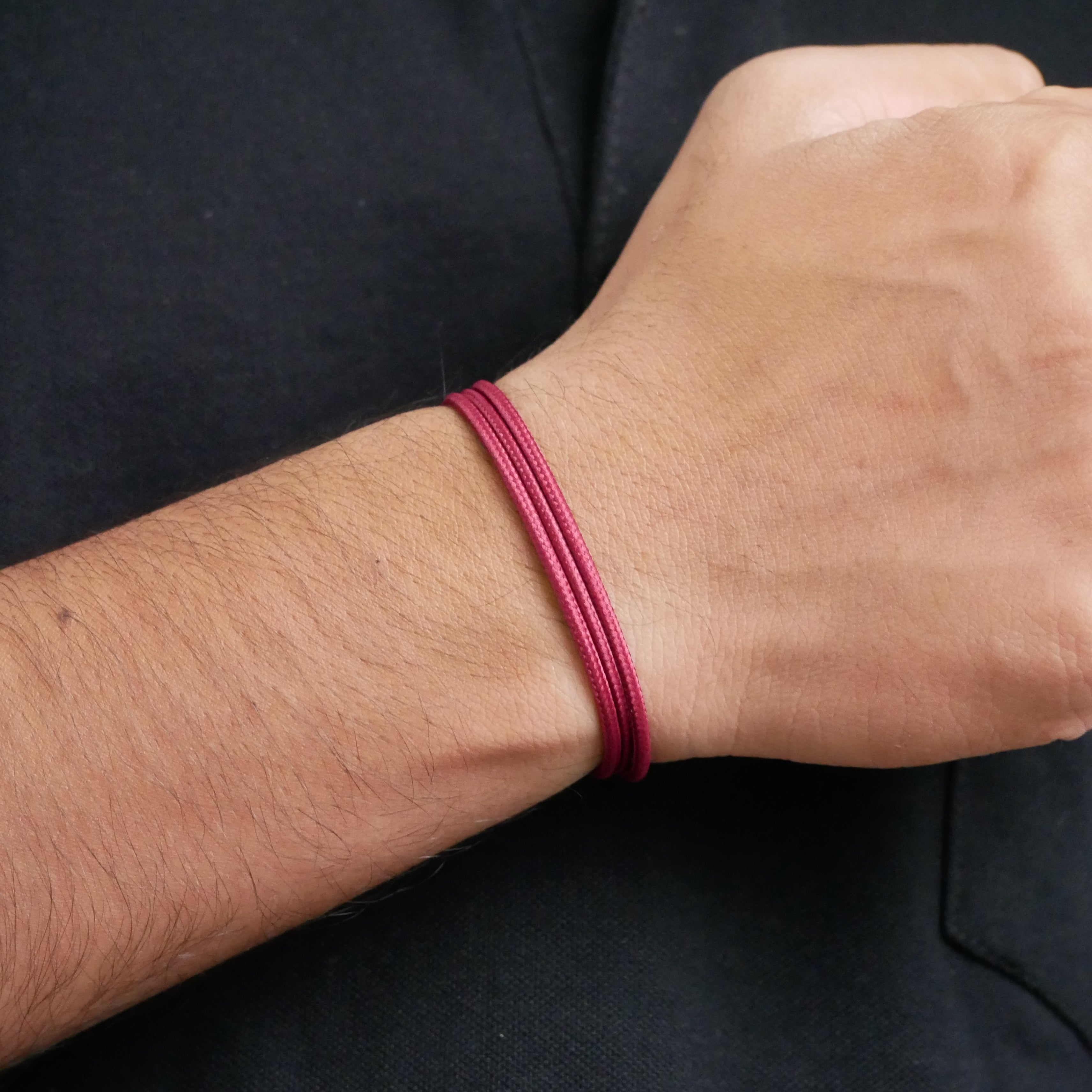 Burgundy Halo Magnetic Wrap Bracelet Secondary image