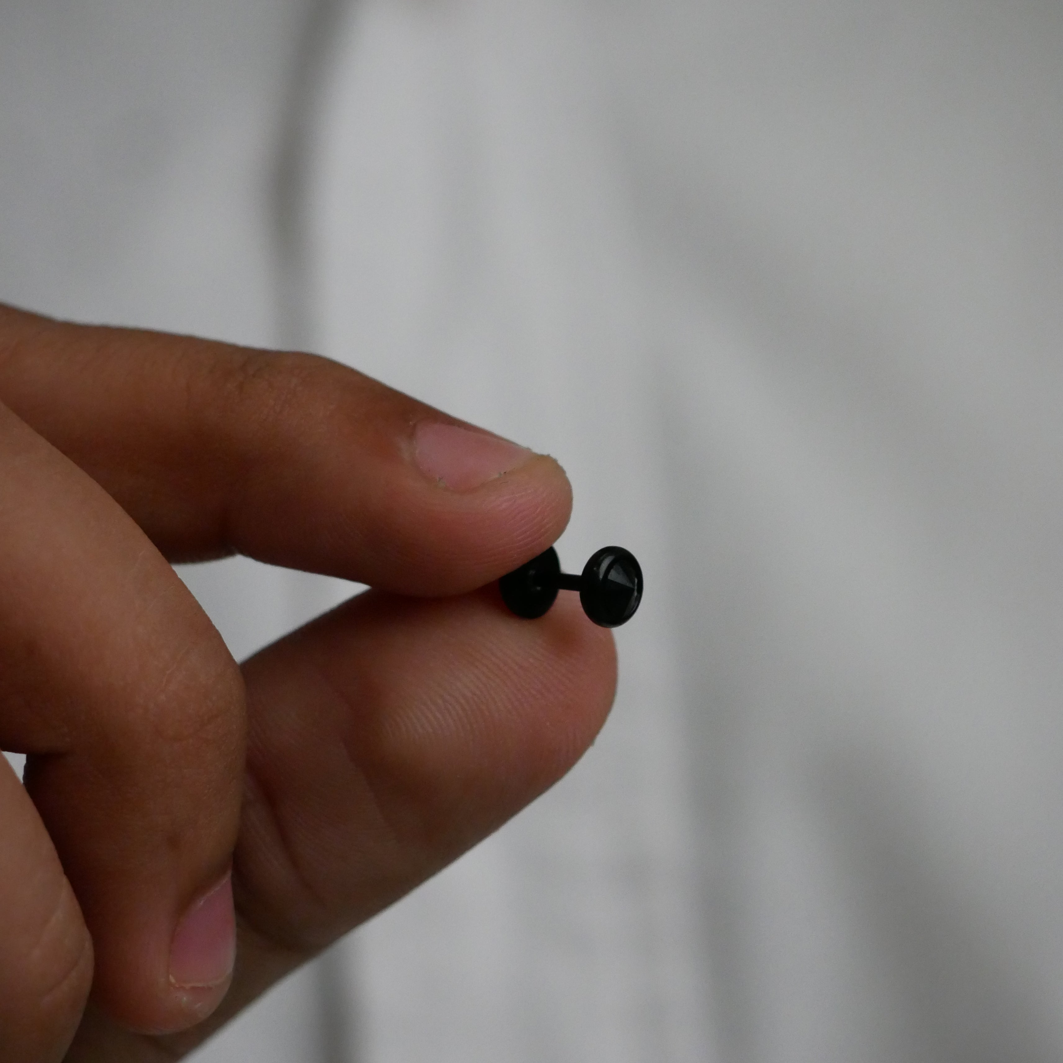 Flat Black Stainless Steel Stud