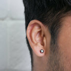 Black Onyx-Style Statement Stud