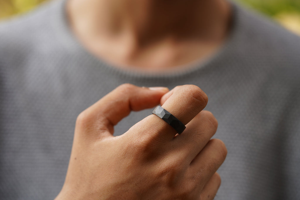 Ceramic Matte Ring - Men