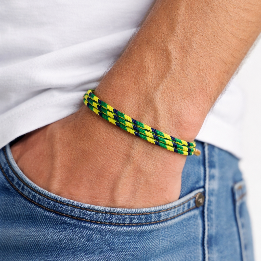 Lime Glow Magnetic Wrap Bracelet Secondary image
