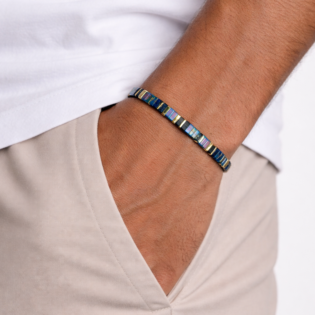 Grape GoldRush Tila Bracelet