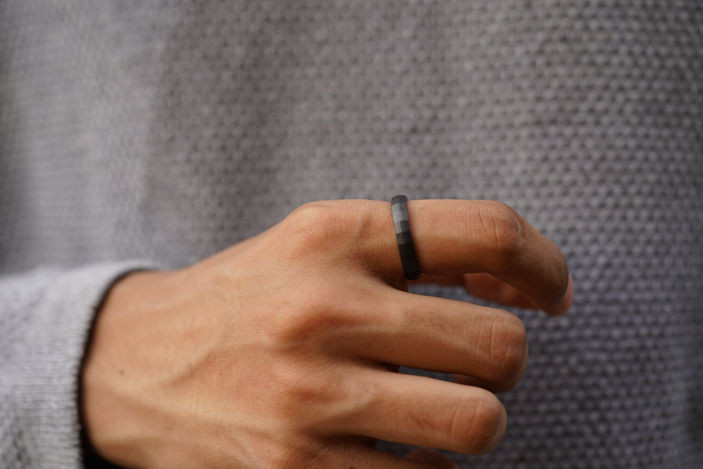 Ceramic Matte Ring - Men