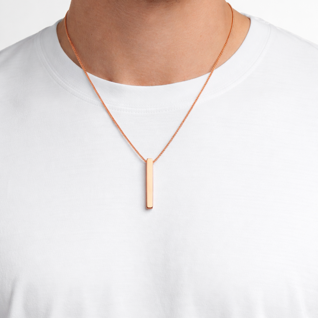 Classic Rose Gold Bar Chain