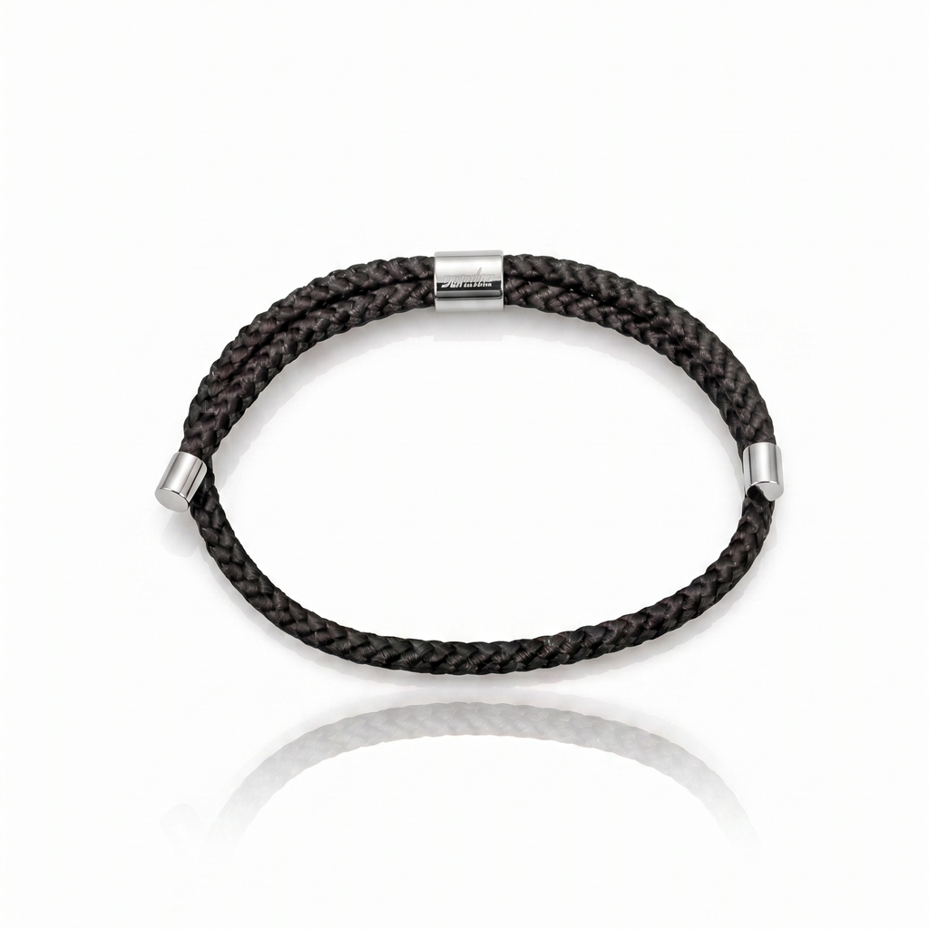 Obsidian Minimalist Cord Bracelet