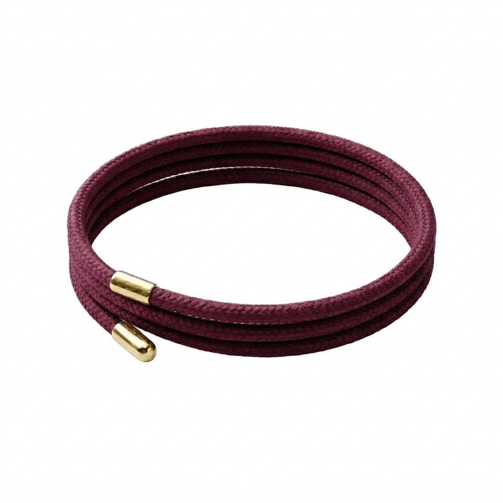 Burgundy Halo Magnetic Wrap Bracelet