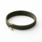 Olive Green Halo Magnetic Wrap Bracelet