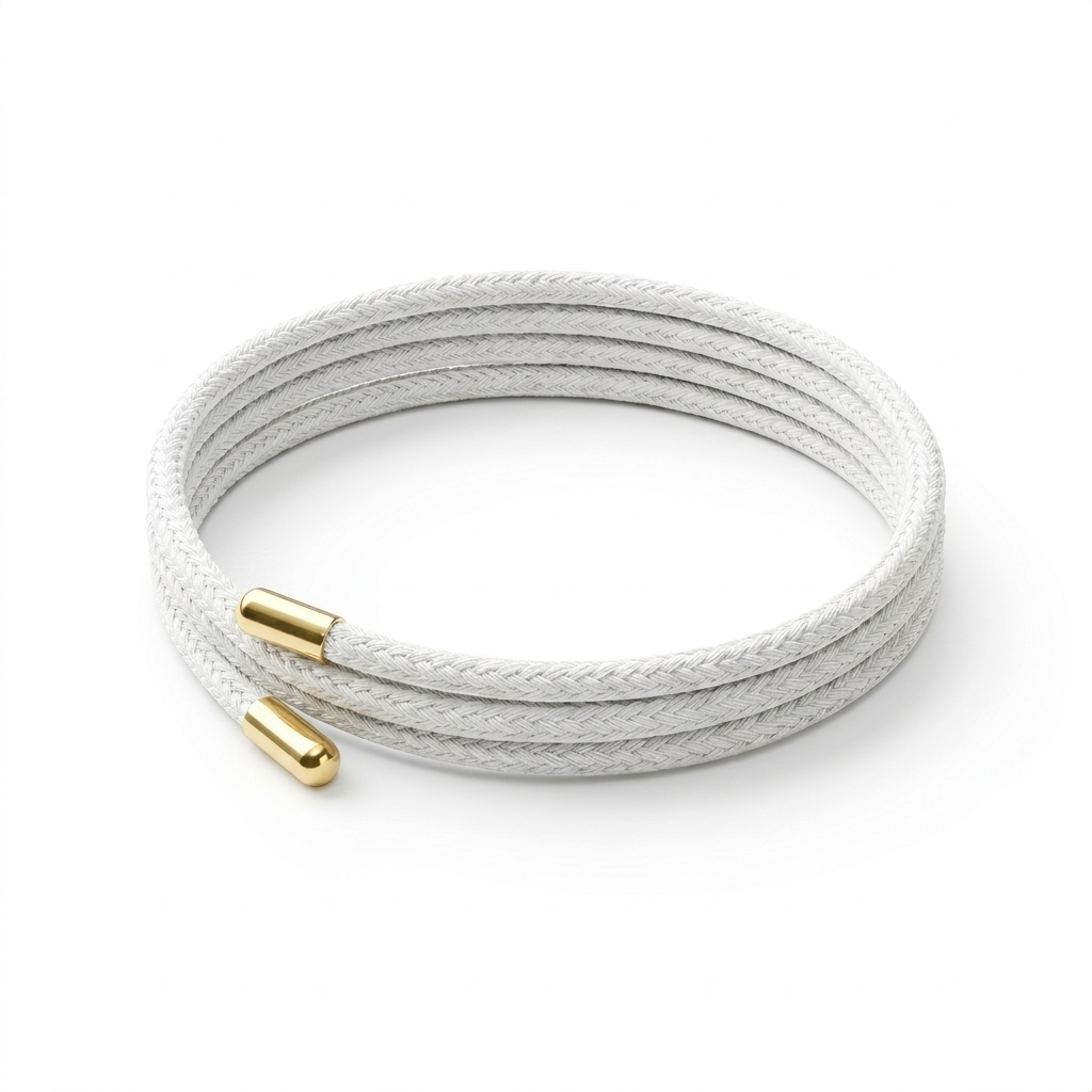 White Halo Magnetic Wrap Bracelet Main image