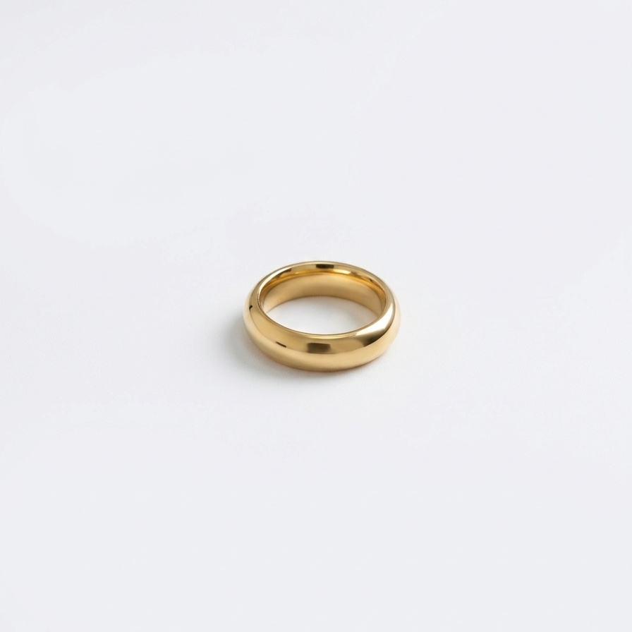 Classic Domed Gold Ring