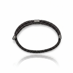 Obsidian Minimalist Cord Bracelet