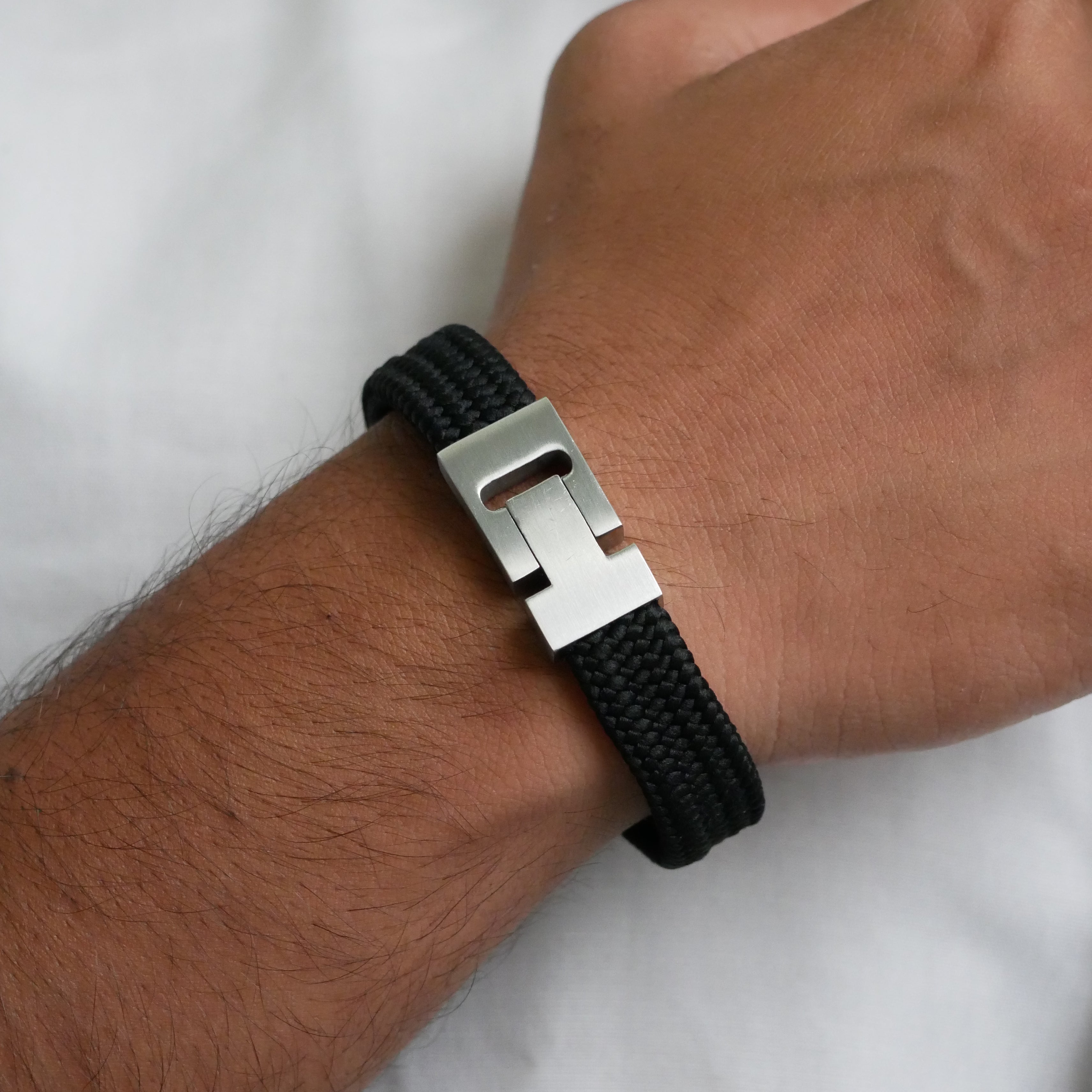 Black Braided Magnetic Bracelet