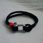 Black Nautical Shackle Bracelet