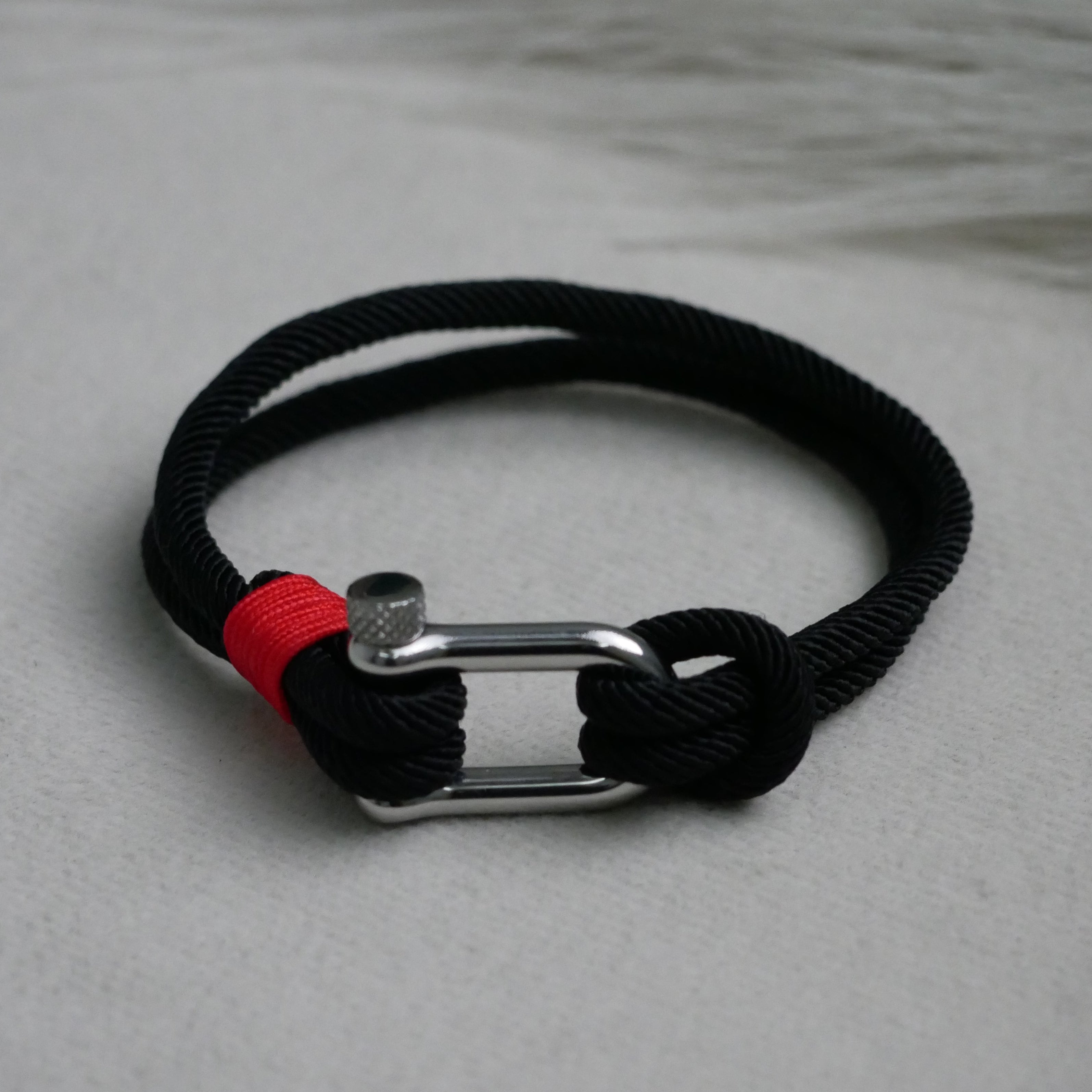 Black Nautical Shackle Bracelet