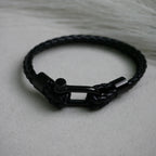 Eclipse PU Leather Lock Bracelet