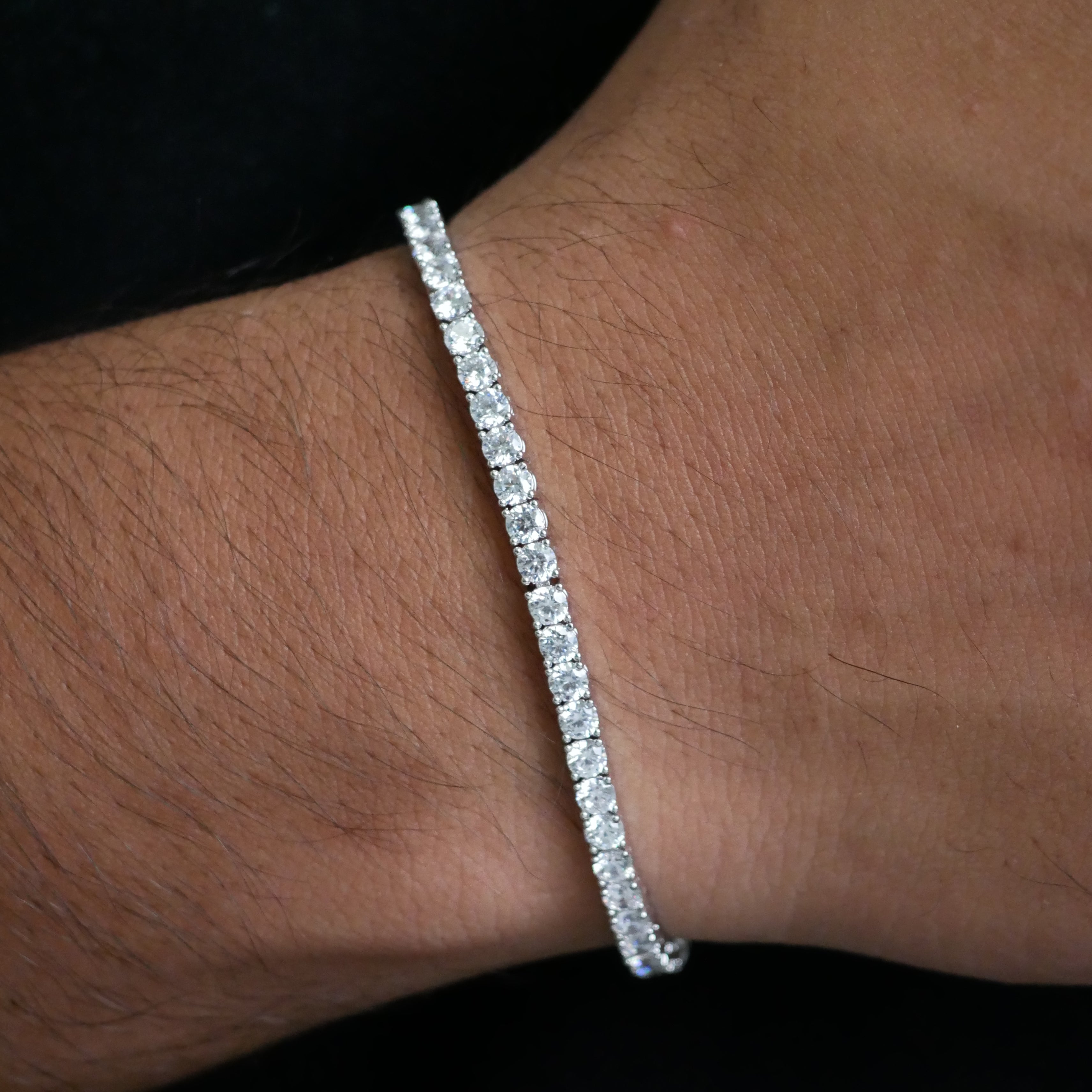 Classic Iced Out Tennis Bracelet