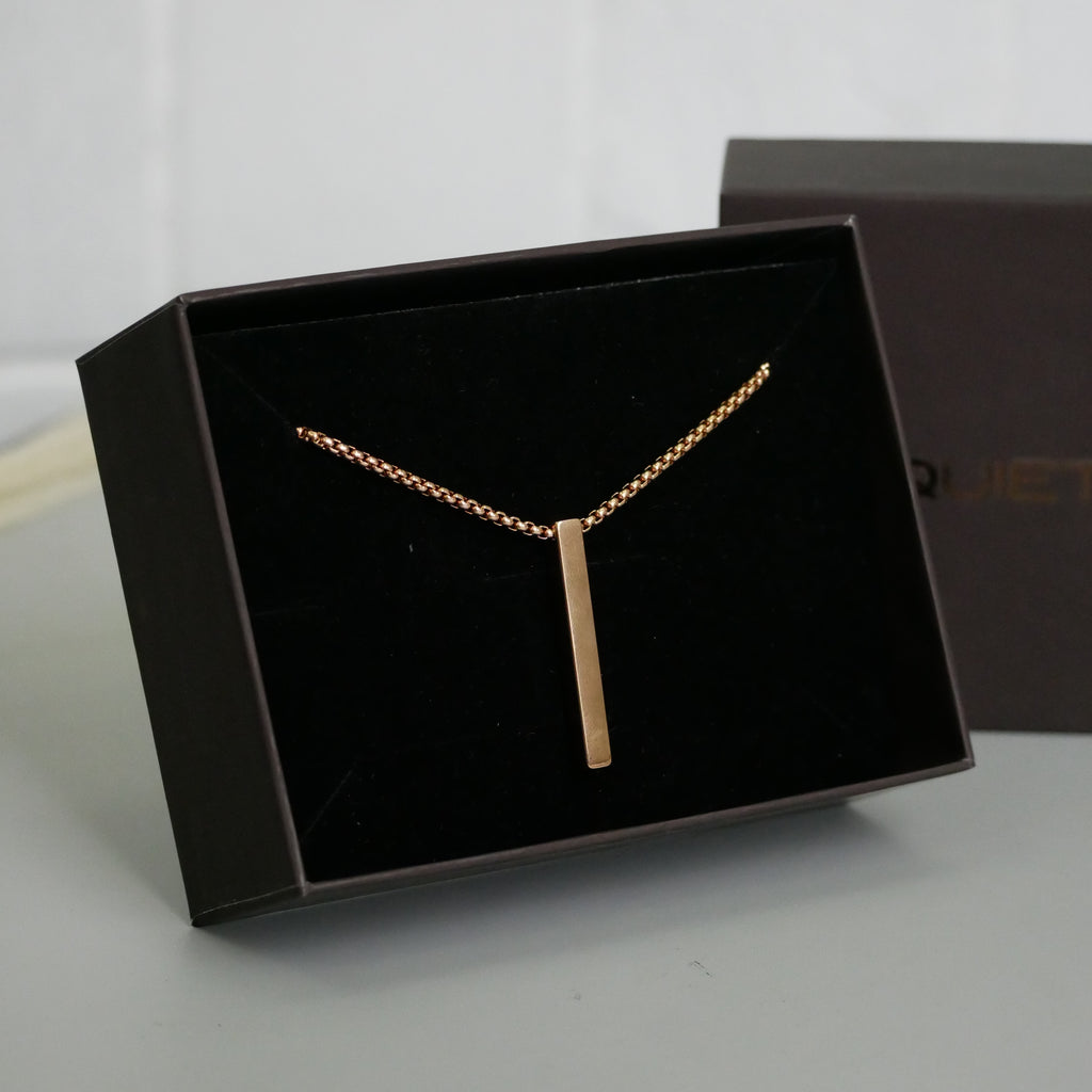 Classic Rose Gold Bar Chain