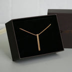 Classic Rose Gold Bar Chain