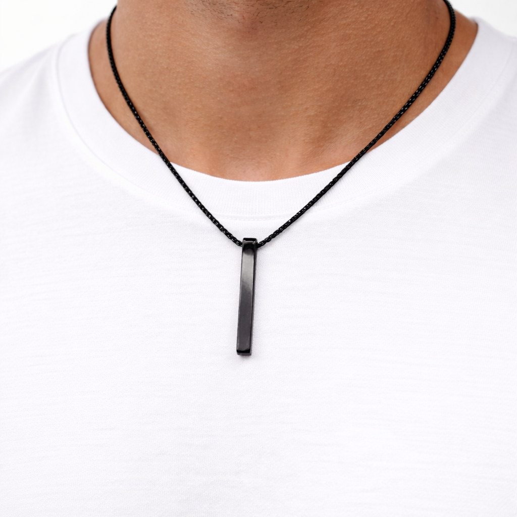 Classic Black Bar Chain