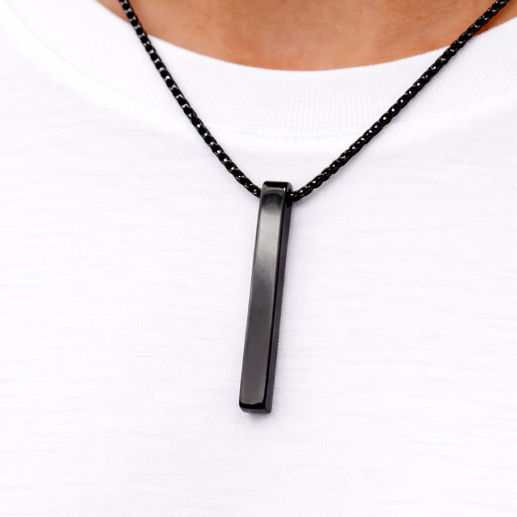 Classic Black Bar Chain