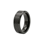 Black Carbon Fiber Ring
