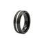 Black Ring with Silver band