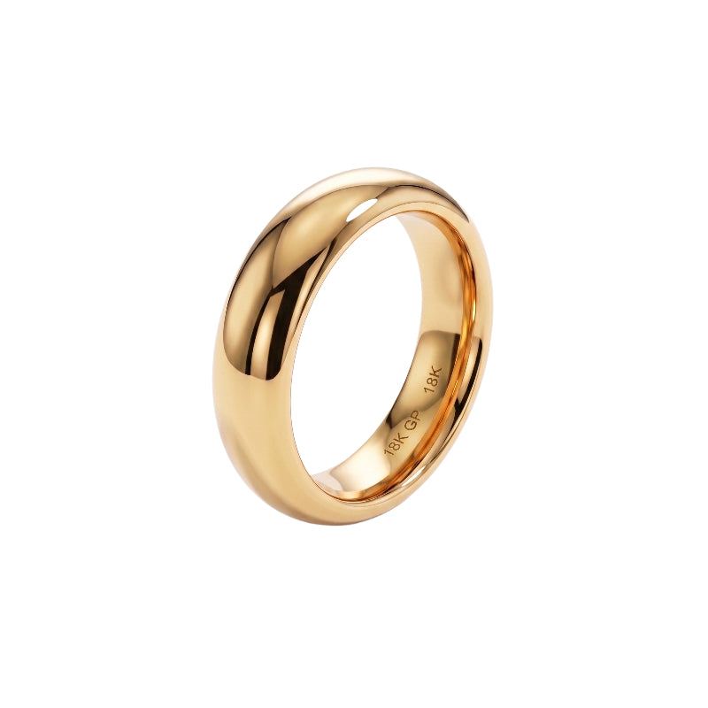 Classic Domed Gold Ring