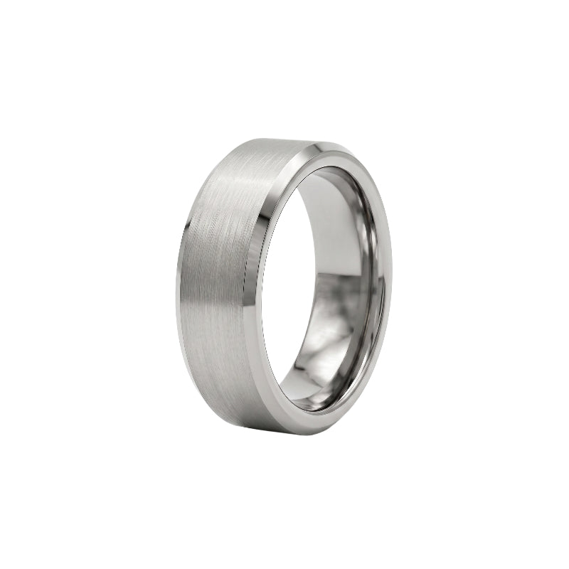 Ironclad Matte Silver Ring