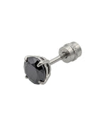 Black Onyx-Style Statement Stud