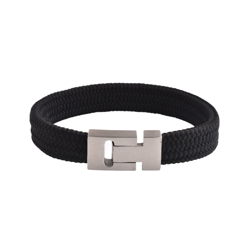 Black Braided Magnetic Bracelet