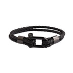 Eclipse PU Leather Lock Bracelet