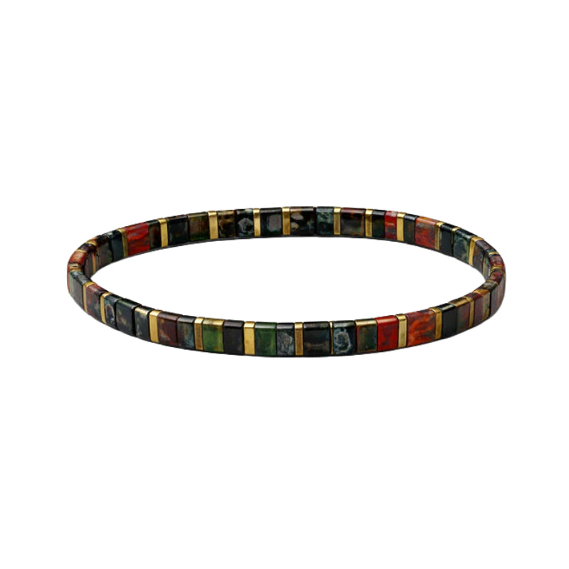 Black Cherry Tila Bracelet