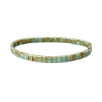 Golden Turquoise Tila Bracelet