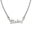 Personalized Name necklace for men with stainless steel rope chain