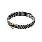 Black And White Halo Magnetic Wrap Bracelet