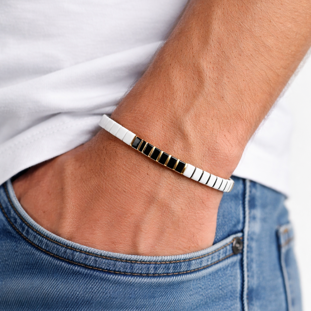 Zebra Gleam Tila Bracelet Secondary image